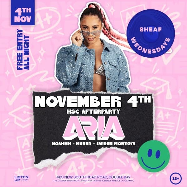 Sheaf Wednesdays | HSC AFTERPARTY 'w' ARIA
