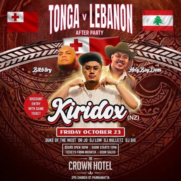 TONGA v LEBANON AFTER PARTY