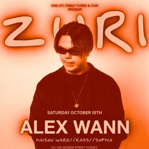 ZURI ft. Alex Wann (FR) - Saturday October 10