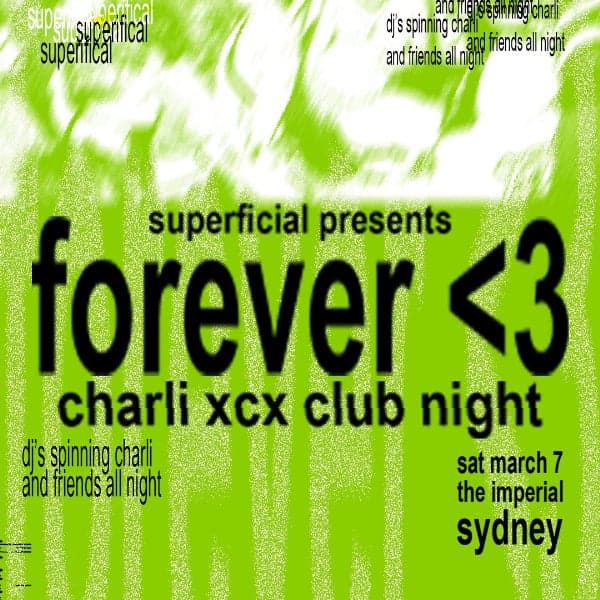Forever <3: Charli XCX Club Night - Sydney