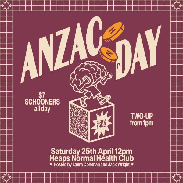 ANZAC Day Two Up at Heaps Normal Health Club
