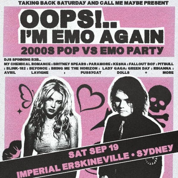 OOOPS!.. I'm Emo Again: 2000s Pop vs Emo Party - Sydney