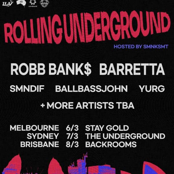 ROLLING UNDERGROUND WITH ROBB BANK$, BARRETTA & MORE