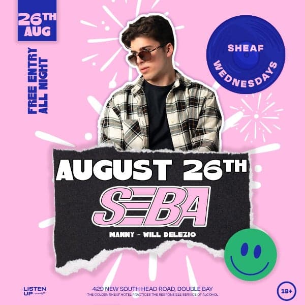 Sheaf Wednesdays | AUGUST 26th 'w' SEBA