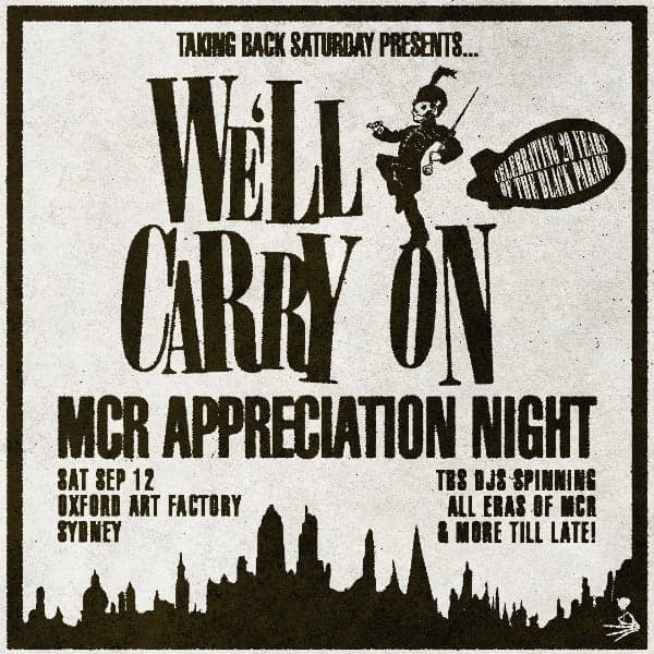 We’ll Carry On: MCR Appreciation Night - Sydney