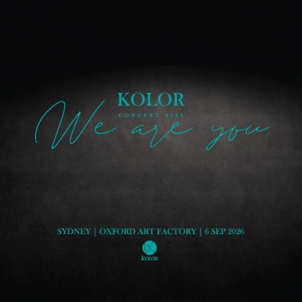 KOLOR WE ARE YOU AUSTRALIA TOUR 2026