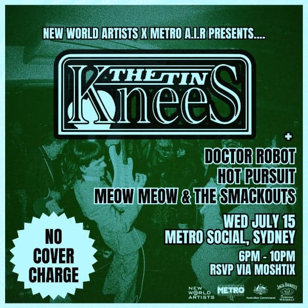 The Tin Knees w/ Doctor Robot // Hot Pursuit // Meow Meow & The Smackouts