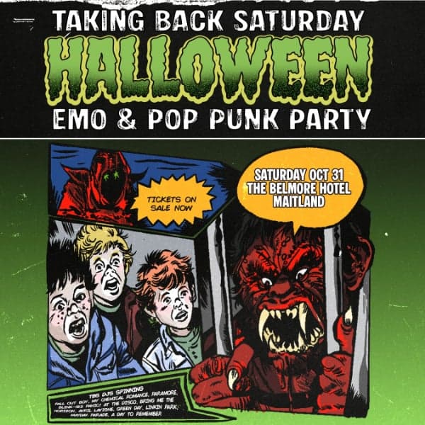 Taking Back Saturday Halloween: Emo & Pop Punk Party - Maitland