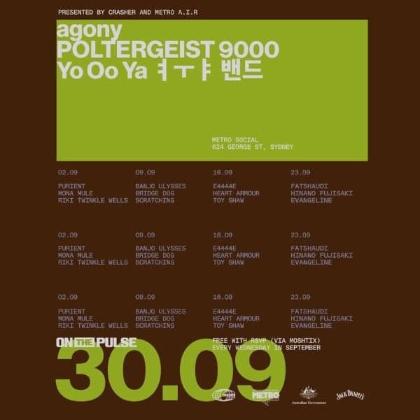 METRO A.I.R X CRASHER: ON THE PULSE | POLTERGEIST 9000, AGONY & YO OO YA