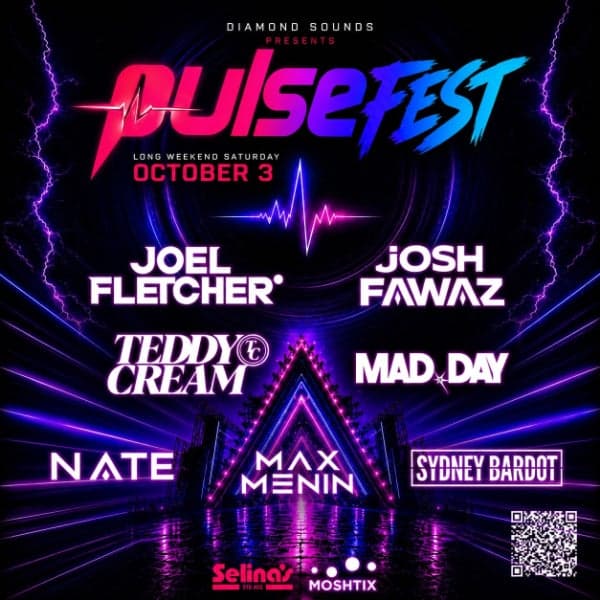 PulseFEST Sydney Feat Joel Fletcher, Josh Fawaz & More @ Selinas, Coogee Bay Hotel, October Long Weekend!