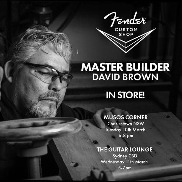 Fender Custom Shop Master Builder David Brown In Store at The Guitar Lounge