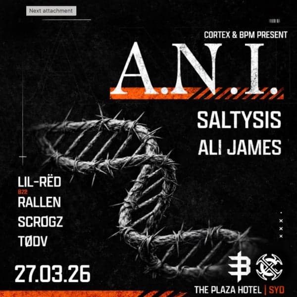 Cortex & BPM Presents A.N.I. SALTYSIS & ALI JAMES