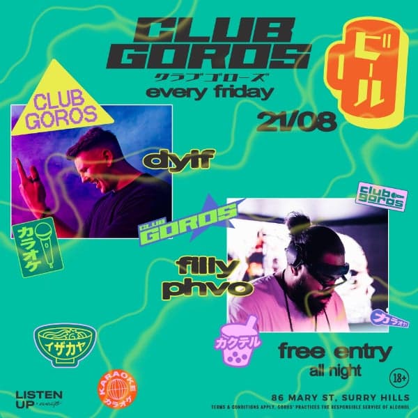 ★ CLUB GOROS ★ AUGUST 21 ★