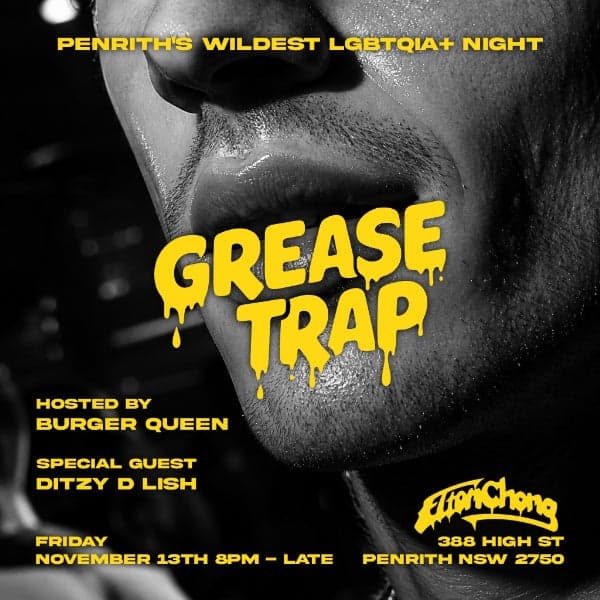 Grease Trap: Unlucky For Some - LGBTQIA+ Party & Queer Nightlife Penrith