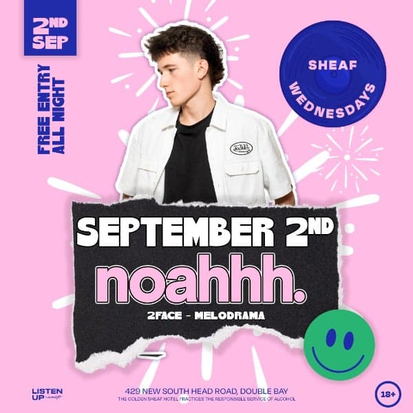 Sheaf Wednesdays | SEPTEMBER 2nd 'w' NOAHHH.