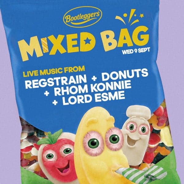 MIXED BAG #12 – REGSTRAIN, DONUTS, RHOM KONNIE + LORD ESME