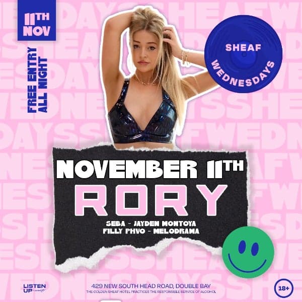 Sheaf Wednesdays | November 11th 'w' RORY