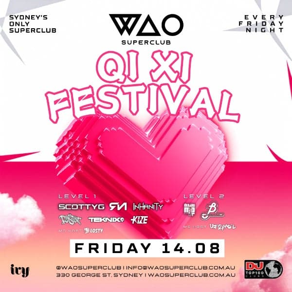 FRI 14 AUG - WAO SUPERCLUB @IVY