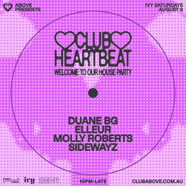 ABOVE pres. CLUB HEARTBEAT — August 8