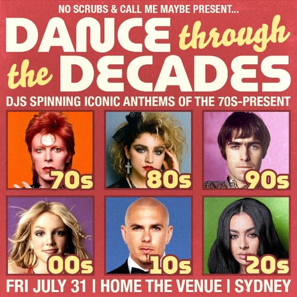 CANCELLED - Dance through the Decades - Sydney